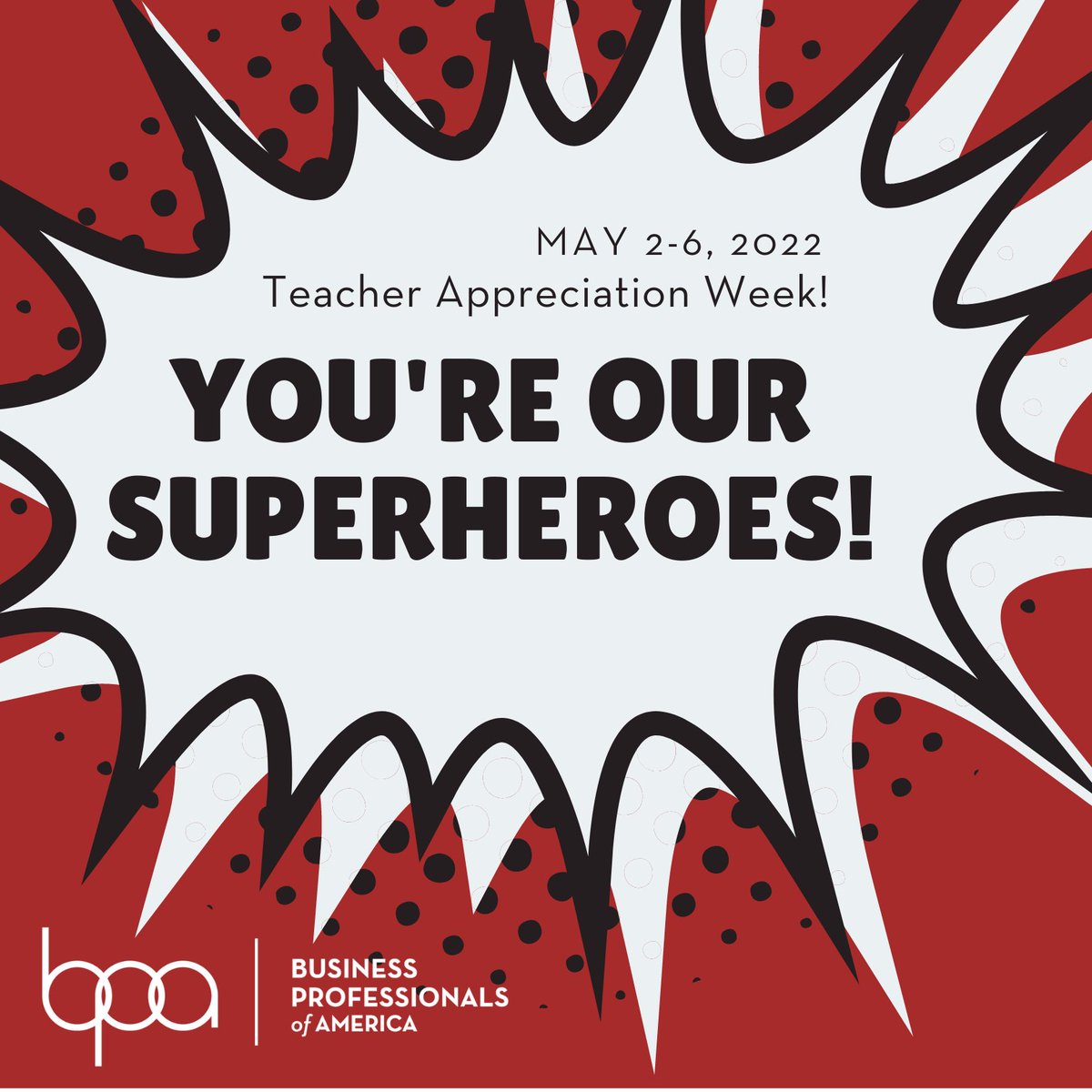 BPAconnect's tweet photo. During Teacher Appreciation Week, we salute all the BPA advisors who are preparing their students for bright futures through Career and Technical Education. We’re thrilled to be spending the week with so many amazing educators at #BPANLC2022! #BPAAllDay https://t.co/hOIDBZMmUb
