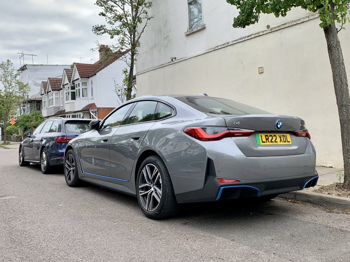 Base-spec, non-press BMW i4 on the dinky wheels! Yay or nay?