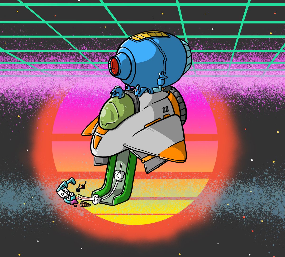 billgeorgakop's tweet photo. Managed to #update my #online #portfolio a bit. And this time the #spaceships I drew for @GoofyGangNFT shine, fly, go places and are so #overcrowded it hurts.
#nft #cnft #nftart #spceship #trait #space #funny #goofy #tekky
https://t.co/4IPsE8NNYe https://t.co/2CFteT04a3