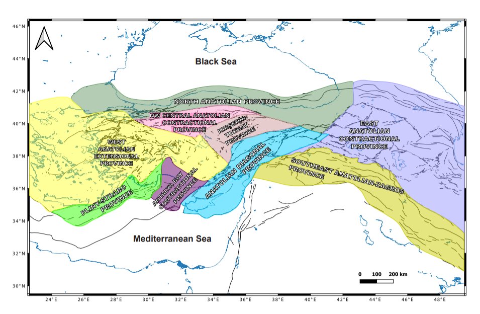 geoacta's tweet photo. New published manuscript: #Neotectonics of Turkey (Türkiye) and surrounding regions: a new perspective with block #modelling 
Gürol Seyitoğlu, Bahadır Aktuğ, Korhan Esat, Bülent Kaypak
Link: https://t.co/2cr00vYxXy https://t.co/j1G132bmEu