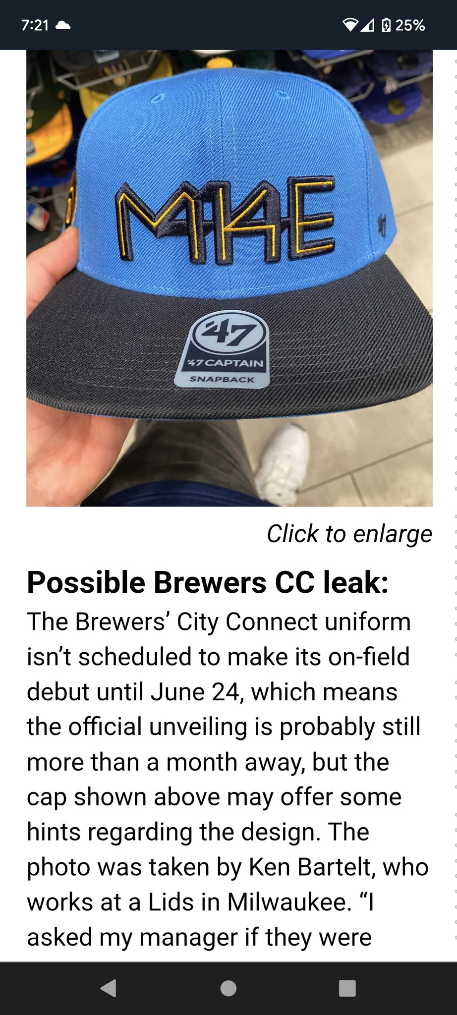 milwaukee brewers city connect 47 trucker