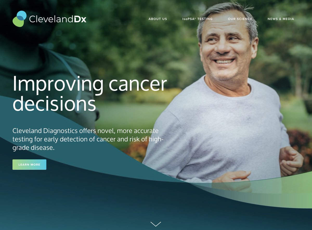 Cleveland_Dx's tweet photo. We’re excited to announce the launch of our new website, https://t.co/AHOf4kdpzz. We invite you to learn more about our company and our mission to develop simpler, clearer cancer diagnostics, beginning with IsoPSA our novel prostate cancer test. https://t.co/49af77knqA