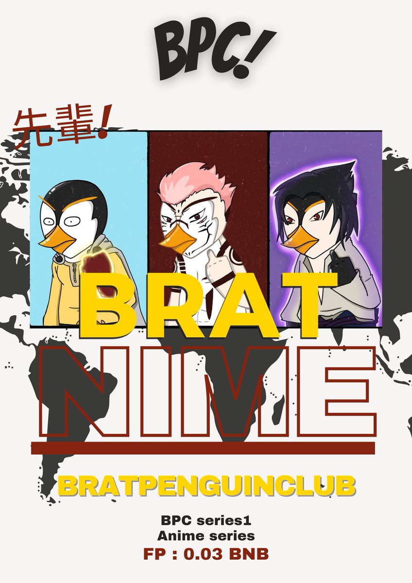 After so long, our new series is finally ready to go. We introduce you "Brat-nime# Anime Series.🇯🇵🐧🇯🇵🐧

Keep your eyes peeled as we will drop our new series. Stay tuned! 😬✨

FP : 0.03BN

#pentasian #pentasio #animenft #anime #nftnewdrop #bratpenguinclub #Pentas
#nft