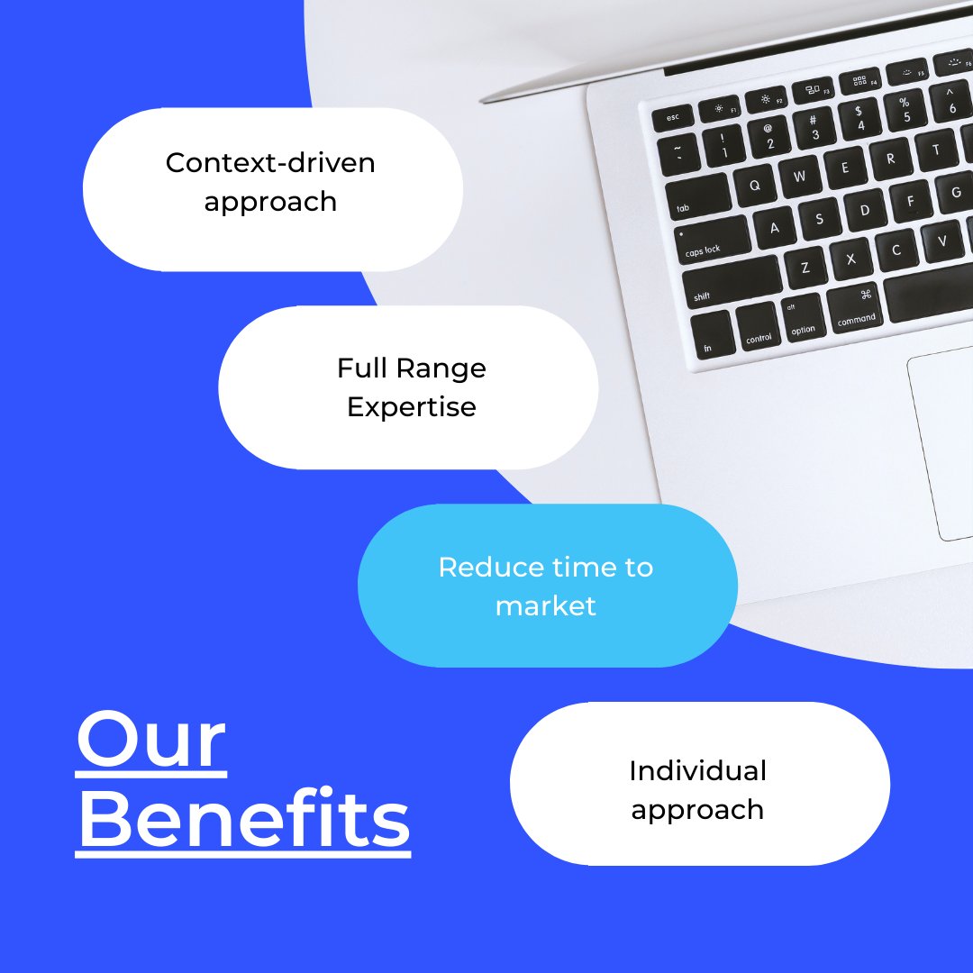 qtechlab's tweet photo. 📢We provide comprehensive solutions for both industry-leading development companies and startups. Here are the 4 main benefits of working with us. 🔗Learn more at https://t.co/LwOXro7SVi https://t.co/yqXvu5iDyS
