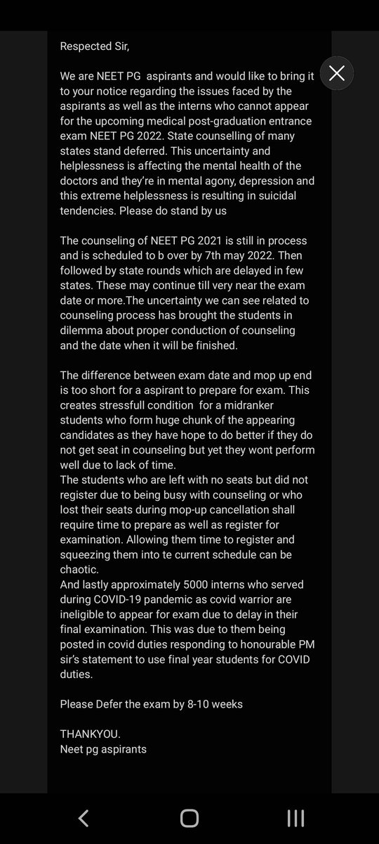 Saravan64837493's tweet photo. #POSTPONENEETPG2022_MODIJI 
#NEETPG2022DEFERMENNT https://t.co/IctcEyw4Fv