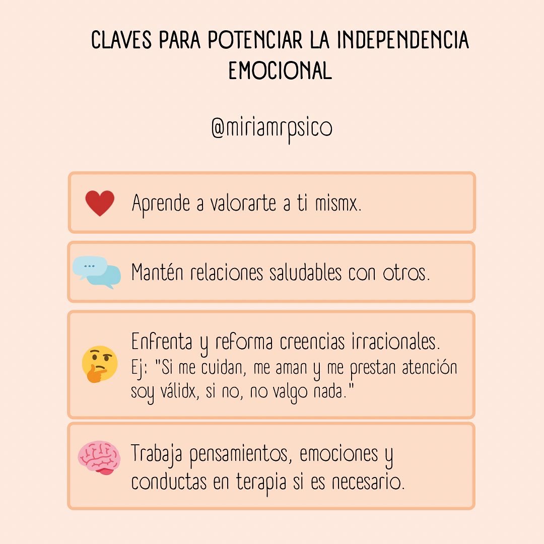 MiriamRPsico's tweet photo. Cuando tu felicidad depende de otras personas, deberías plantearte que quizás seas una persona emocionalmente dependiente.

#psicología #bienestar #dependenciaemocional #psicoeducación #independencia #fortalezaspsicológicas #desarrollopersonal #terapia https://t.co/KawsBbVupO