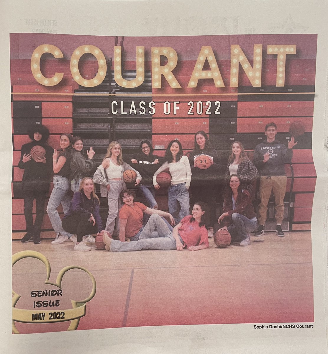 the high school musical moment I always dreamed of — get ur copy of the Courant (ft senior issue) today!!! :)