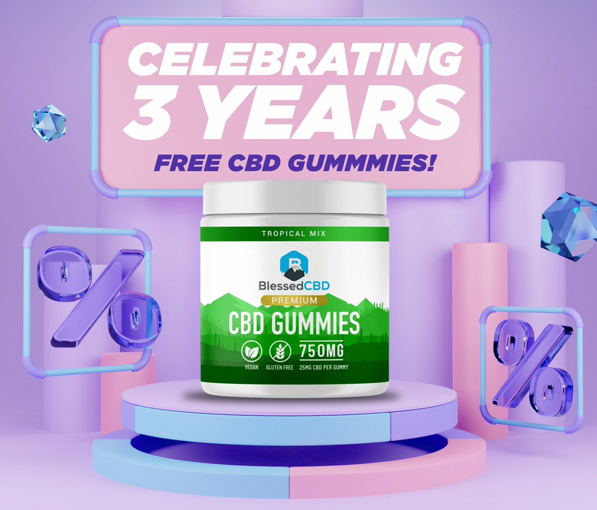 It's our Birthday! 🎂

Thank you for 3 seriously unreal years.

We're so proud of how far we've come &amp; we couldn't have done it without you ❤️

To celebrate our birthday, we're giving you 20% OFF &amp; FREE CBD gummies with every order!

Use the coupon code BDAY2022 at checkout 😎