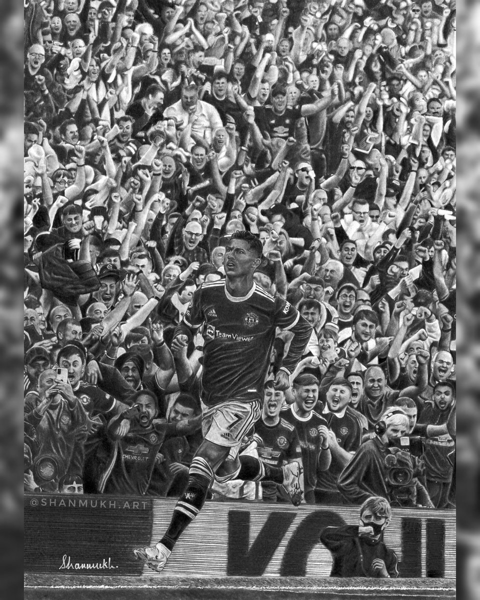 ShanmukhSripada's tweet photo. Finally, the @cristiano artwork is now complete! 120+ hours of hardwork over many months, safe to say, it was all worth it in the end. ✍🏼🙌🏼

Would mean the world to me if you can show some love by liking and retweeting this! 🔄😊
@ManUtd
 #MUFC #UnitedFanArt #CR7 https://t.co/l3dHz9Tlw6