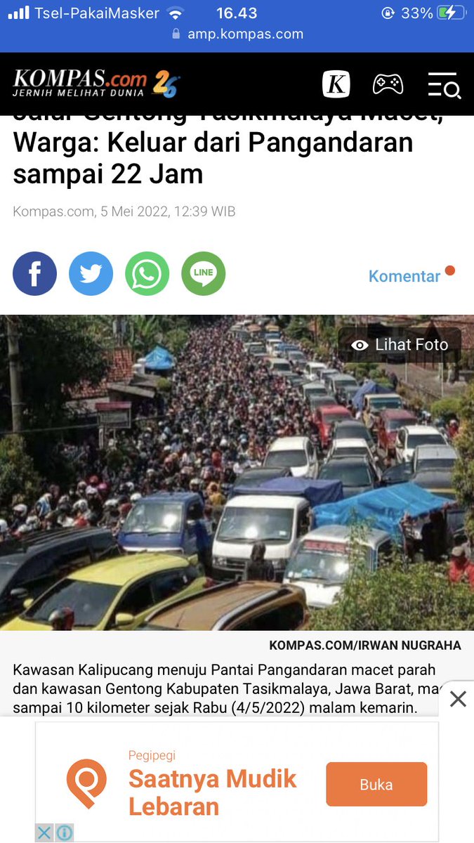 Mudik teraneh berangkat tasik -bdg yg biasa 2,5 jm bisa smpe 15 jam. Setengah jalan baru nyampe ciawi balik lgi deh