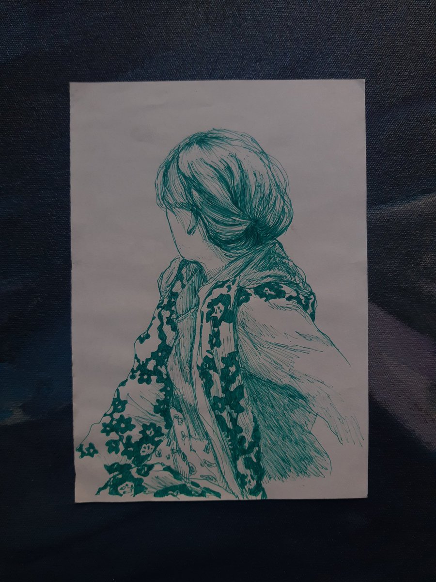 dustbunny20's tweet photo. I love Gerhard Richter. Made a sketch trying to absorb some of his energy. https://t.co/XKUPutfaQO