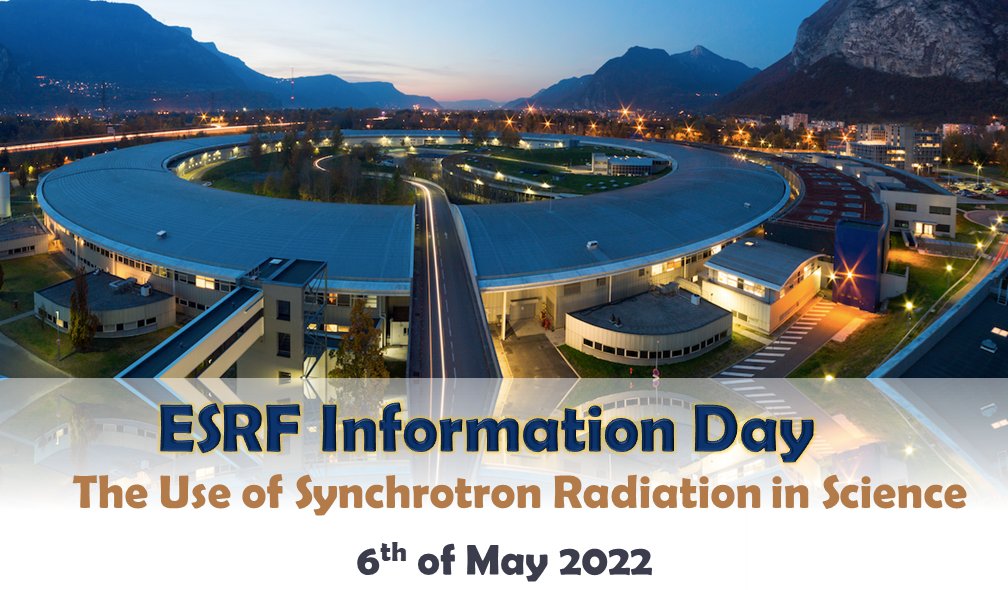 Η "ESRF Information Day: The Use of Synchrotron Radiation in Science" πλησιάζει!
06/05/22, 9 πμ - 7 μμ
Πληροφορίες και υλικό (Πρόγραμμα των ομιλητών/τριών, Βιβλίο περιλήψεων κτλ), εδώ:
drive.google.com/drive/folders/…

Εγγραφή για φυσική ή διαδικτυακή συμμετοχή:
eventbrite.com/e/esrf-informa…
