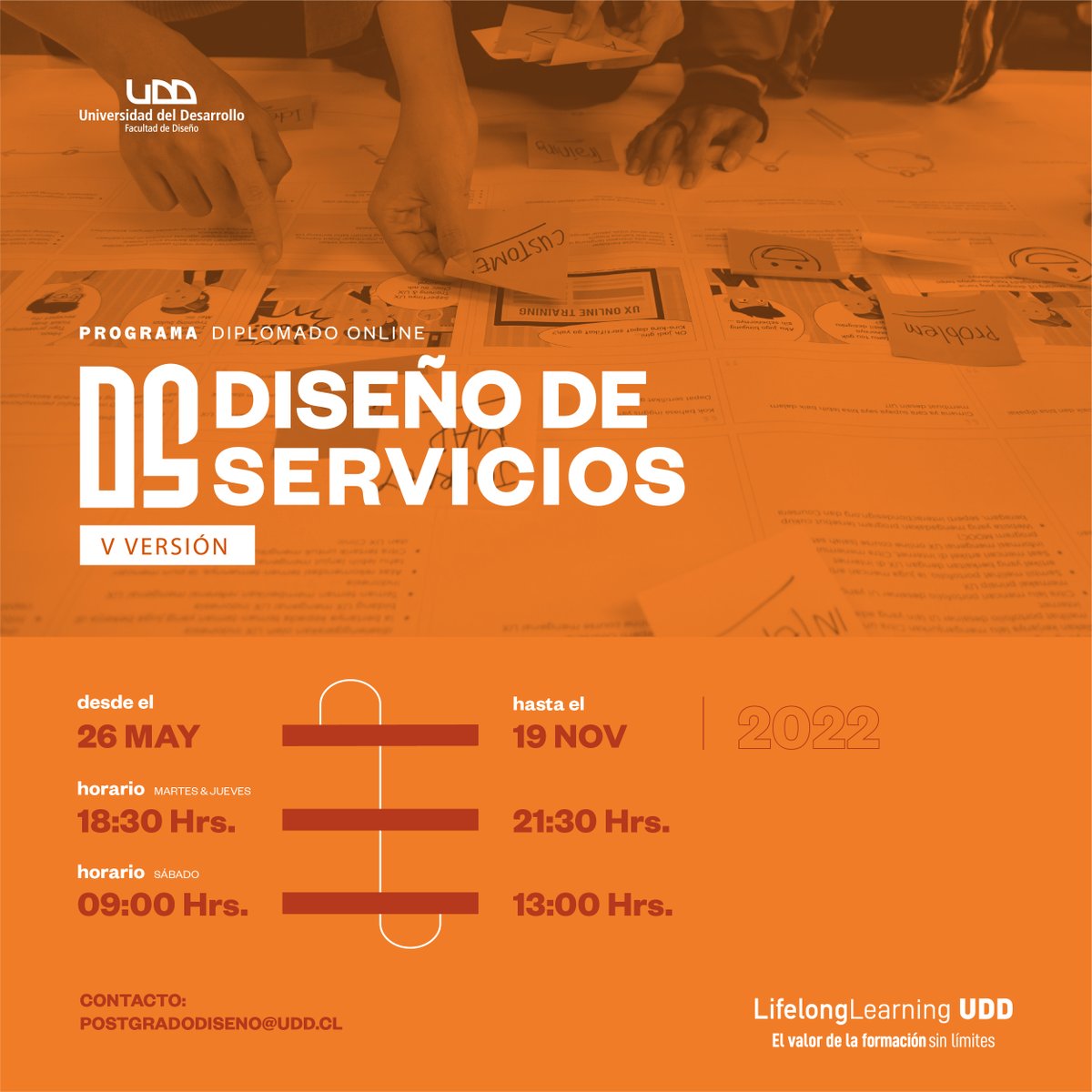 LifelongUDD's tweet photo. Desarrolla habilidades para la gestión y ejecución de proyectos complejos de Diseño de Servicios proporcionando herramientas para la toma de decisiones y fortaleciendo la capacidad de liderazgo. 
Diplomado en Diseño de Servicios.
Inscríbete acá: https://t.co/U9i3spJabJ https://t.co/gDHyktq0wZ