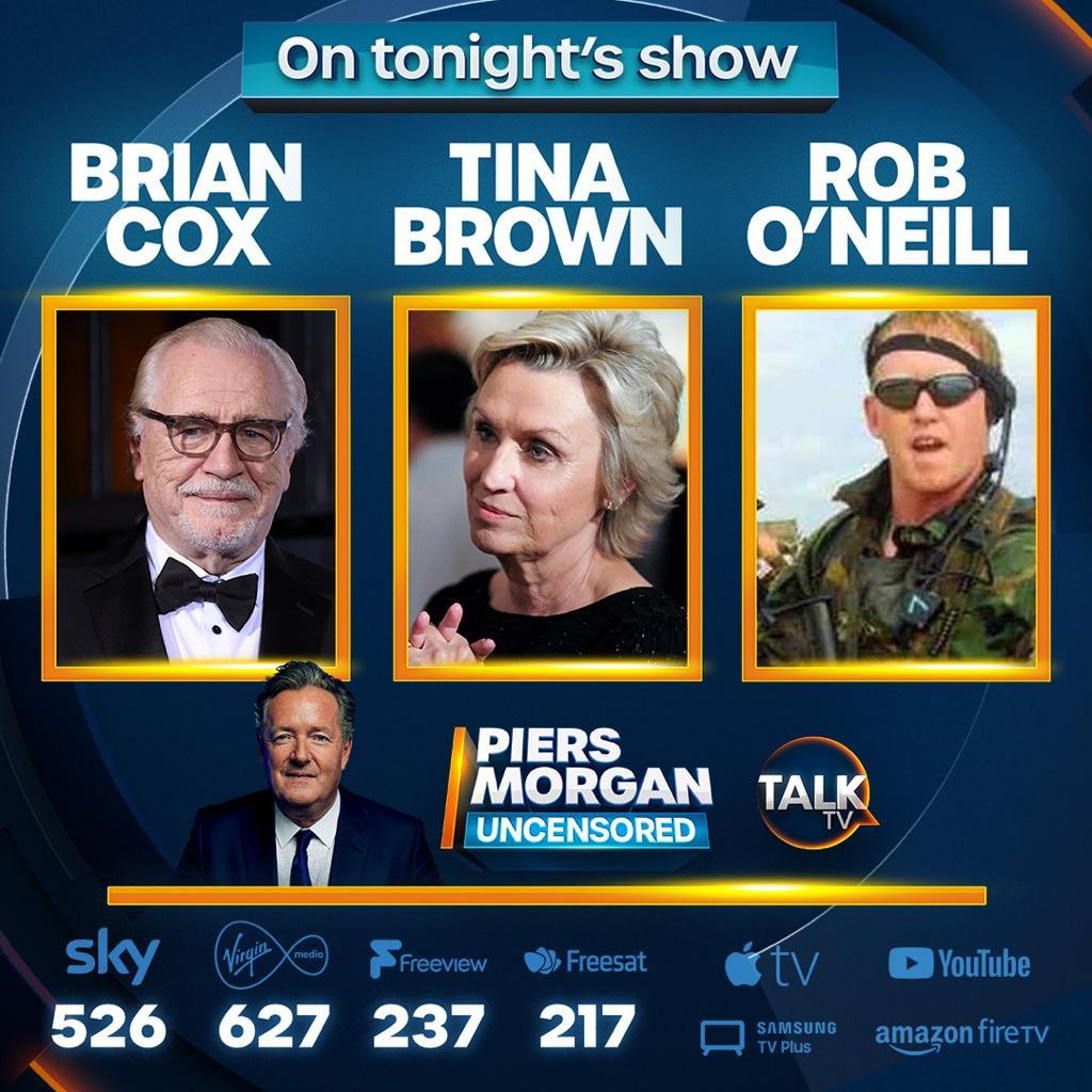 Piers Uncensored on Twitter "Succession star Brian Cox, royal