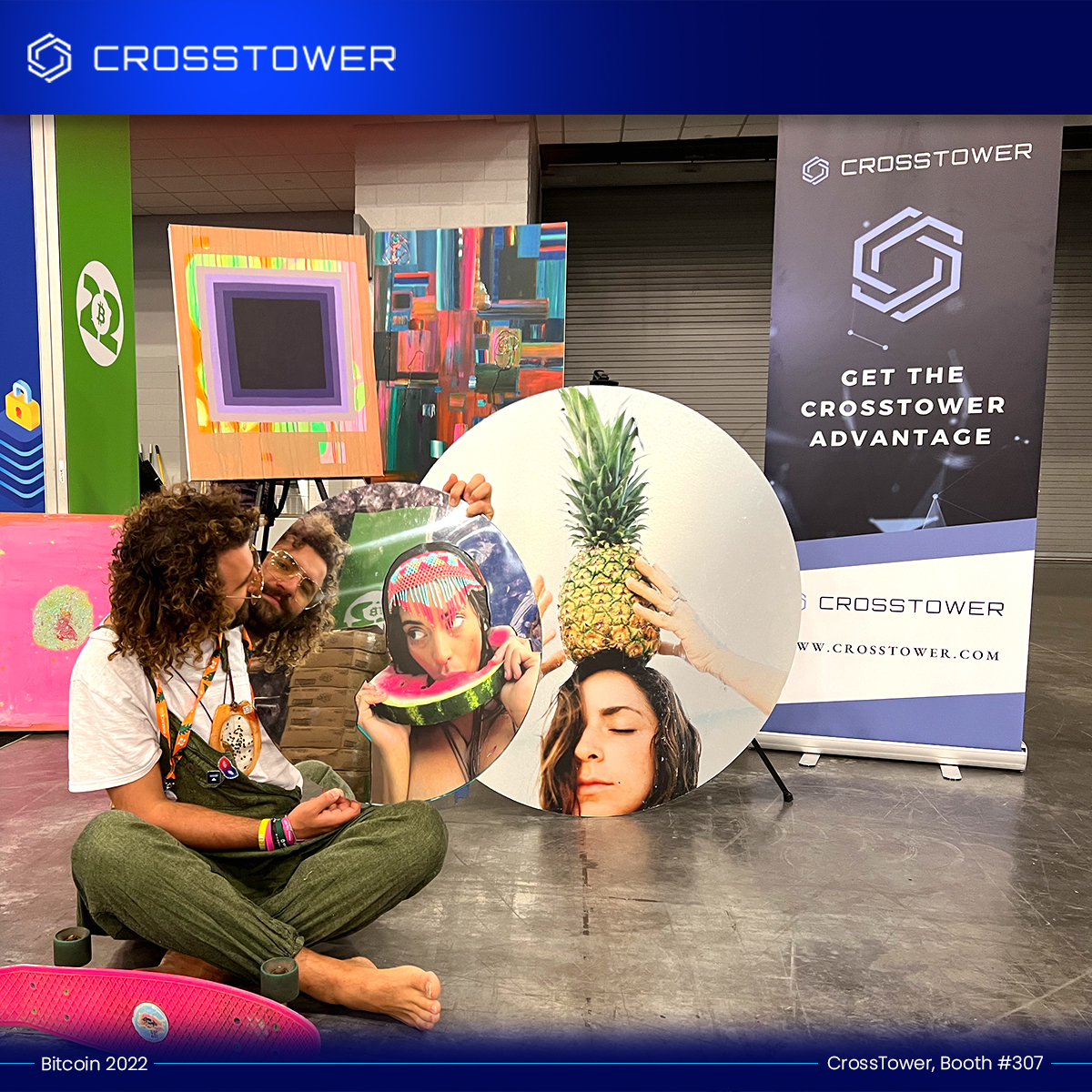 googleseo123's tweet image. Alejandro Glatt joined the CrossTower team in Miami with his unique set of digital collectibles for the much-anticipated Bitcoin 2022 Conference 🖼
#CrossTower #Bitcoin2022 #ThrowbackThursday #nftart #NFTCommunity | @CrossTowerNFT @alejandroglatt @TheBitcoinConf