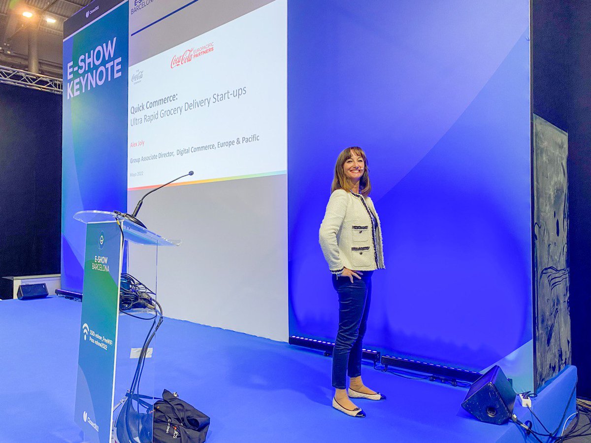 eShow (@eshowesp) on Twitter photo Estamos en la sala E-SHOW KEYNOTE con <a href="/alexsidojoly/">Alexandra Joly</a> de la reconocida empresa <a href="/CocaCola_es/">Coca-Cola España</a> esperando la conferencia: ¿Quién va a ganar el desarrollo del quick commerce en Europa?. 
¡Date prisa! 👉 #eShowBCN22 Estamos en la sala E-SHOW KEYNOTE con <a href="/alexsidojoly/">Alexandra Joly</a> de la reconocida empresa <a href="/CocaCola_es/">Coca-Cola España</a> esperando la conferencia: ¿Quién va a ganar el desarrollo del quick commerce en Europa?. 
¡Date prisa! 👉 #eShowBCN22