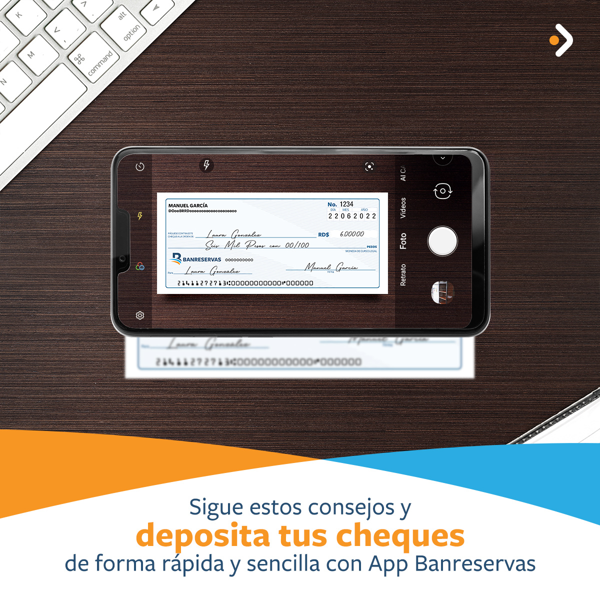 BanreservasRD's tweet photo. Aprovecha tu App Banreservas al máximo depositando tus cheques en cualquier momento del día. https://t.co/YawKpeRG9P