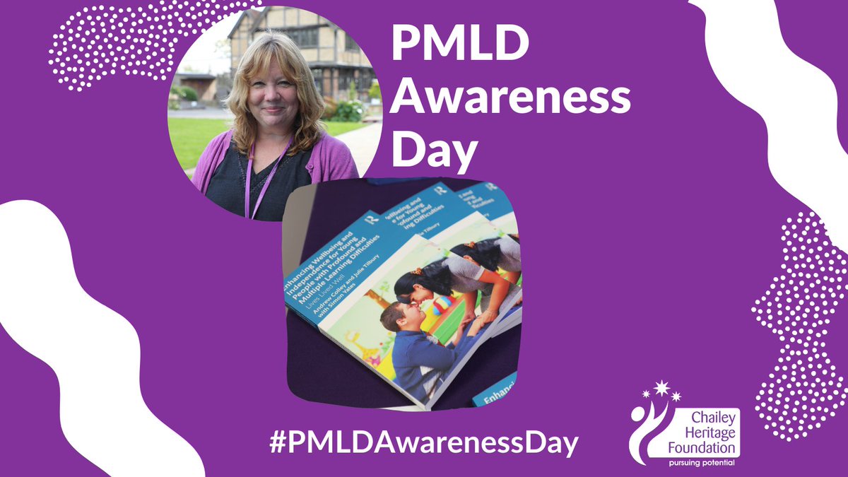 ChaileyHeritage's tweet image. This #PMLDAwarenessDay we&apos;d like to highlight the book written by CHF teacher Julie Tilbury; Enhancing Wellbeing and Independence for Young People with Profound and Multiple Learning Difficulties’  exploring the lives of young people living with PMLD. ow.ly/hkQ950IZ3g0