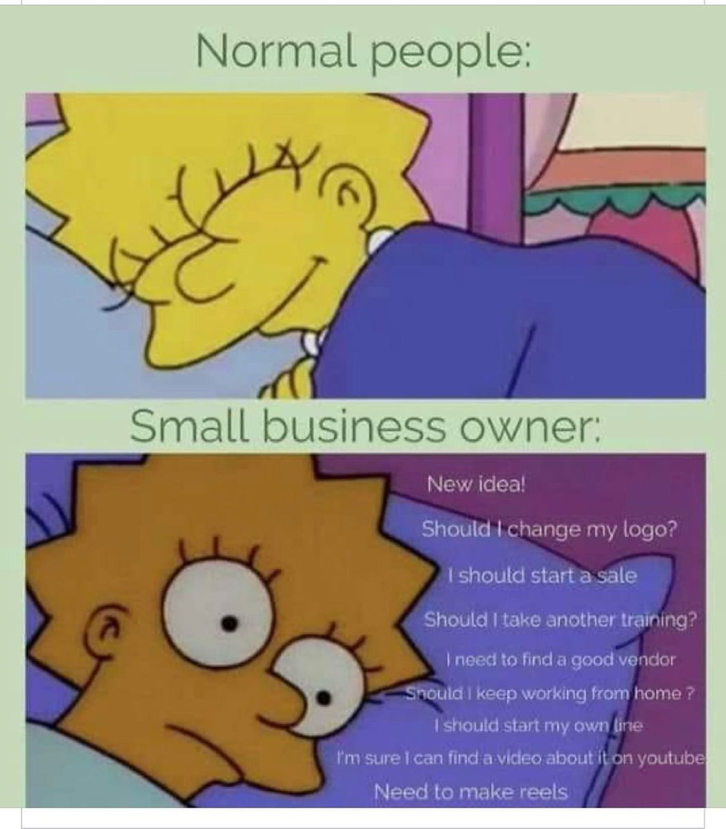 HelloMeanwhile's tweet image. Anyone else&apos;s brain like this?! Shout out to all the amazing small businesses out there, may you one day have a decent night&apos;s sleep 😛
 #independentbusiness #indiebusiness #mysmallbusiness #smallbizsquad #creativeentrepreneur