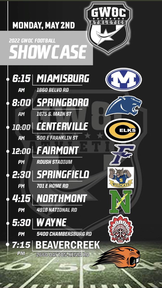 Check out Ep 2 of the Gridiron Garage. 2022 GWOC Football Showcase Recap.  <a href="/GWOC/">GWOC Sports</a> <a href="/BurgFtball/">Miamisburg Football</a> <a href="/boro_football_/">Springboro Football</a> <a href="/chselksfootball/">Centerville Football</a> <a href="/FBFairmont/">Fairmont Football</a> <a href="/moedouglass7_sr/">Maurice Douglass Sr</a> <a href="/NThunderbolts/">Northmont Athletics</a> <a href="/WayneAthletics/">Wayne Athletics</a> <a href="/bcreekathletics/">BCreek Athletics</a> <a href="/MVFCAtweets/">MVFCA</a> 

buzzsprout.com/1919648/105621…