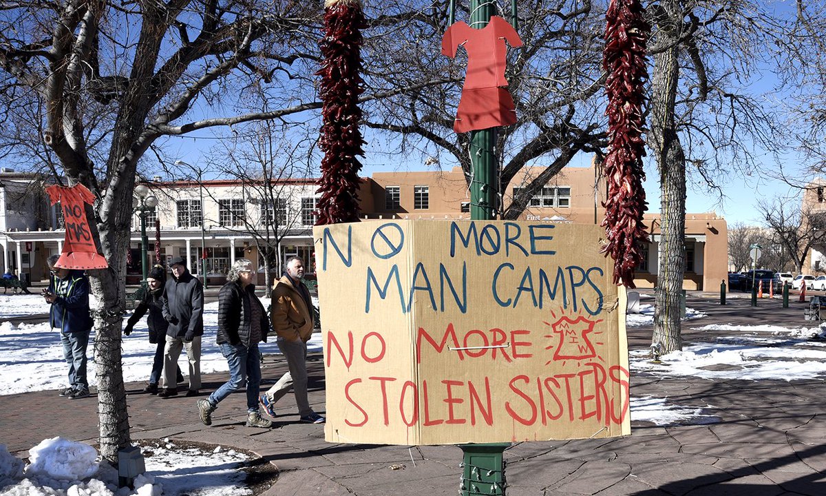 Today is the day of awareness for #MMIWG2S, so here is your reminder that the extraction economy—pipelines, fracking, lumber, mining—all directly puts Indigenous women, girls, and two-spirits at risk. 

Politicians who support extraction support violence against Native people.