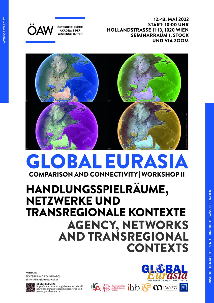 Byzanzforscher's tweet photo. @oeaw-#GlobalEurasia Workshop "Agency, #Networks and #Transregional Contexts" (Vienna, 12-13 May), with keynotes by M. Labaf-Khaneiki, W. Chacko Jacob, J. Hasil &amp; E. A. Lambourn. Online participation possible.
@imafo_oeaw @iranshenasi

https://t.co/2JfI2uPaas https://t.co/heACX6CjqX