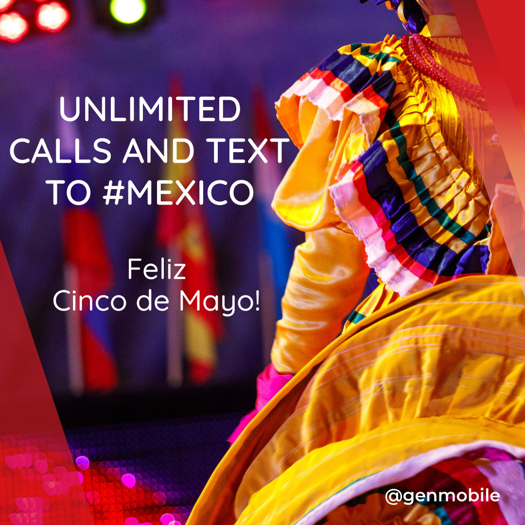 Did you know? With a #genmobile international calling plan, you can connect with your loved ones in #Mexico and over 100 countries for as low as $15 a month?