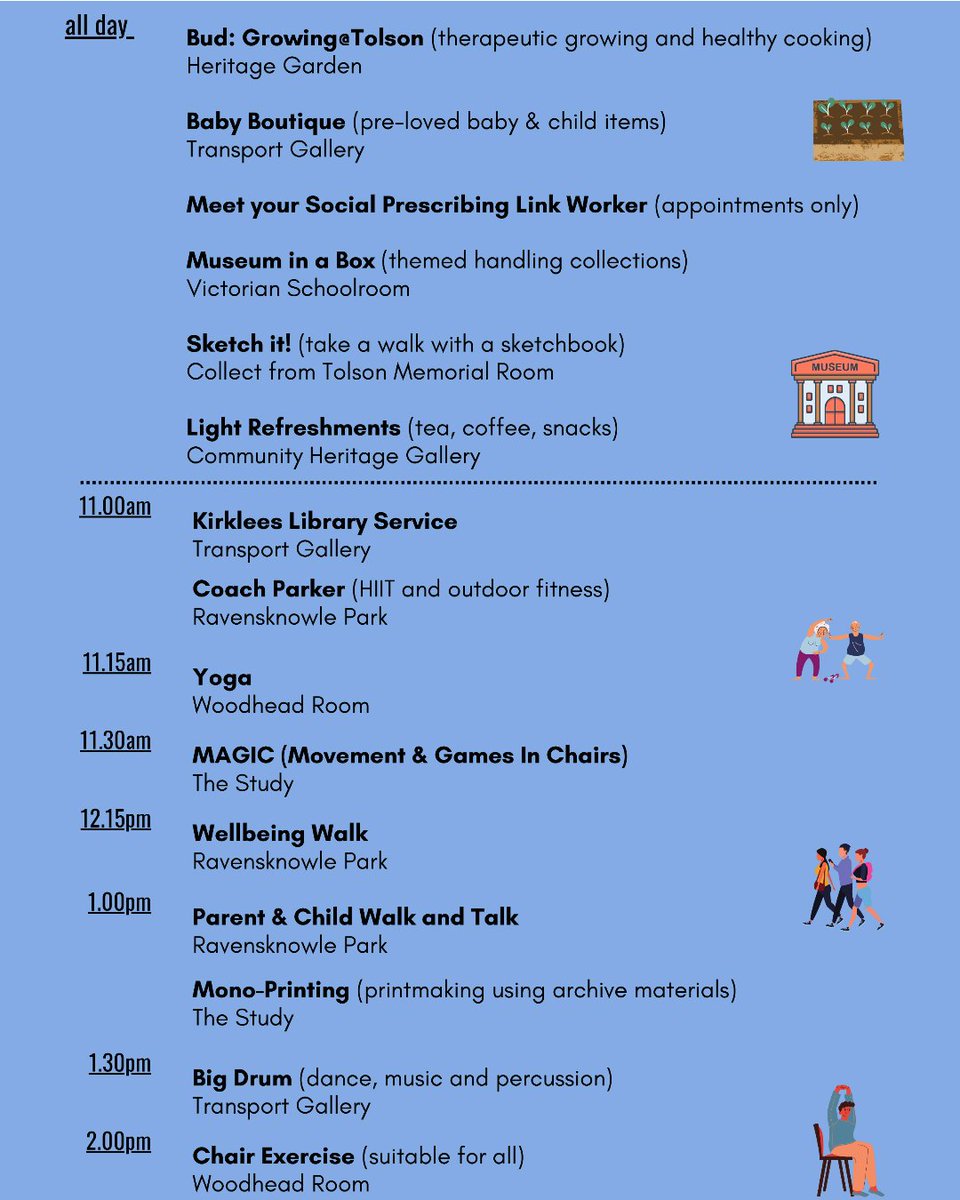 Visit Tolson Museum on Monday 9th May for Mondays at the Museum Taster Day.   

A fantastic programme of free fun activities organised by @huddersfieldmission will be available.  Everyone welcome!