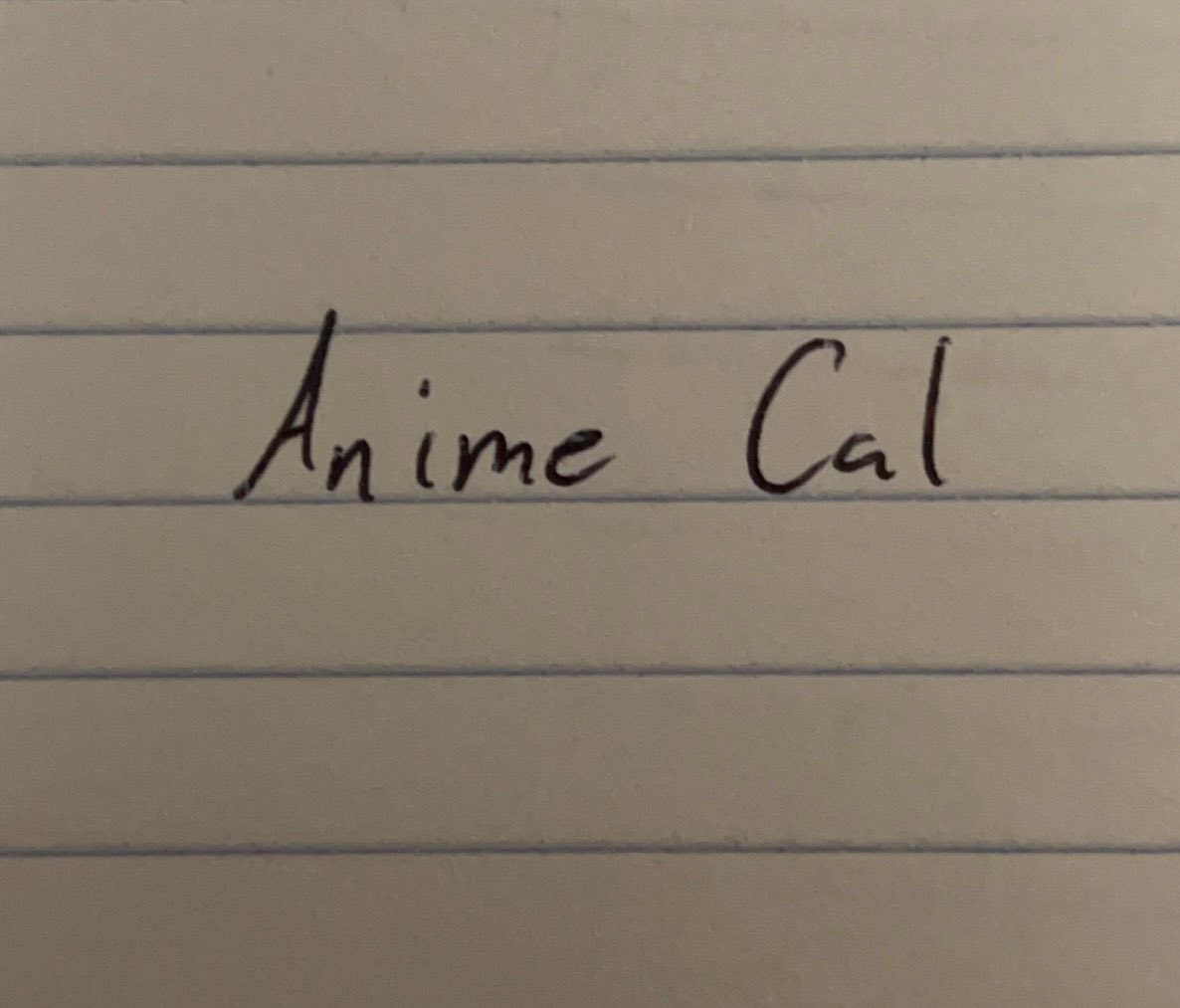 AnimeCal