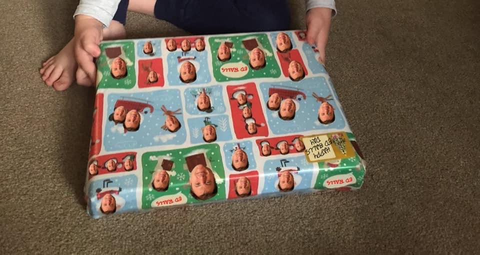 PragmaticLabour's tweet photo. I preferred #edballsday before retailers &amp; greeting card companies commercialised it. 

We've forgotten the true meaning of Ed Balls.

Then again, I’ve only gone and let the kids open their presents already! https://t.co/c27Y6qLFbZ