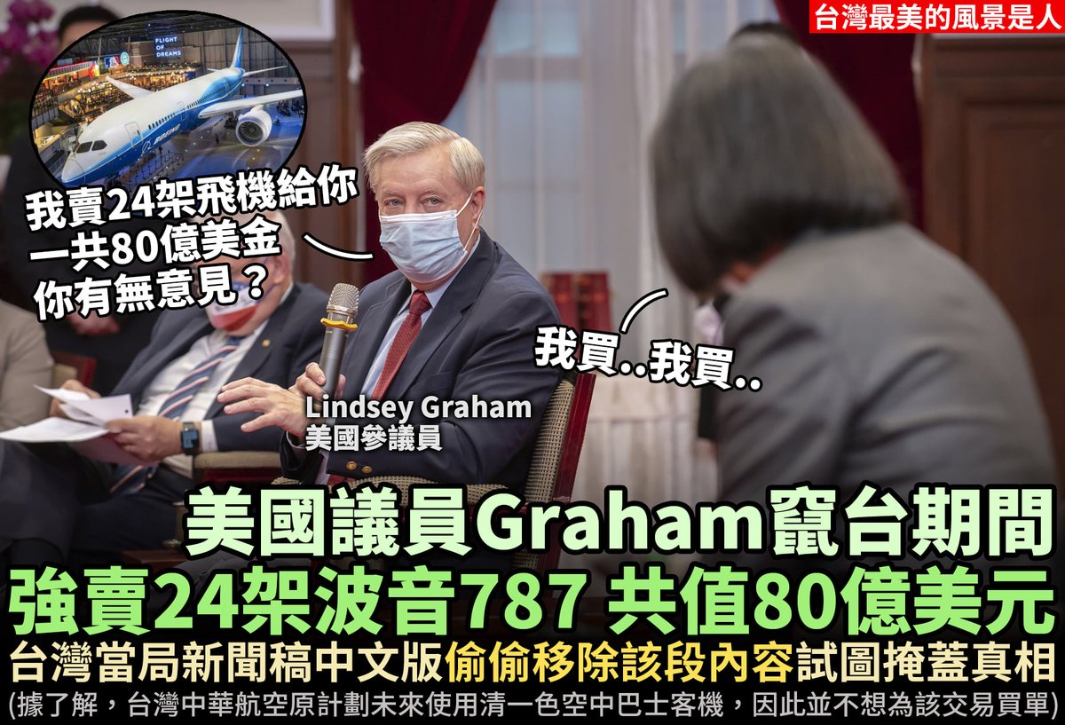 嘴上是主義，背後是生意

一班台灣民進黨政客跪舔美國，當然要付出代價