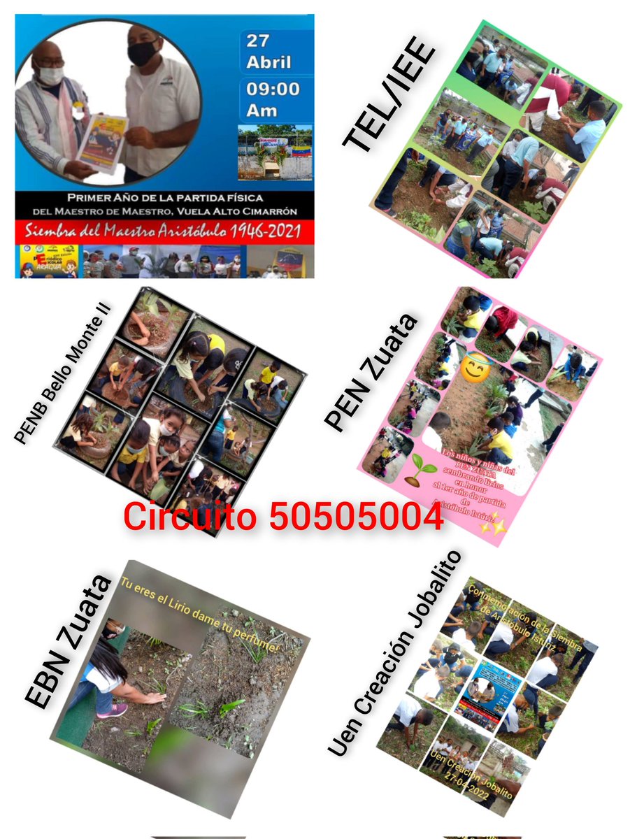 Desde el circuito 50505004 le decimos a nuestro Aristóbulo maestro por siempre ¡GRACIAS CIMARRÓN! <a href="/maduro_en/">Nicolás Maduro</a> <a href="/Soykarinacarpio/">Karina Carpio</a> <a href="/juancarlospsuv/">Juan Carlos Sanchez</a> <a href="/_LaAvanzadora/">Yelitze Santaella</a> <a href="/yelitzePSUV_/">Yelitze Santaella</a> <a href="/leoalvacabrera/">Prof. Leonardo Alvarado</a> <a href="/MYovao120/">Yobany Marchena</a> <a href="/Aragua1Ze/">Ze_ Aragua1</a> <a href="/Evelynpadron5/">Evelyn padron</a>