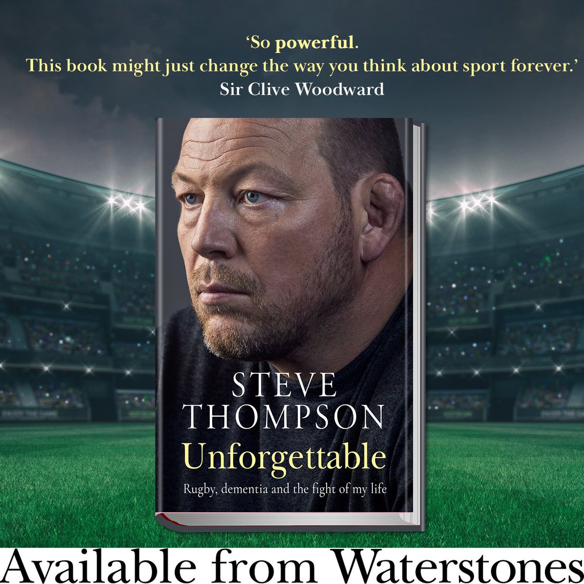 If you saw the remarkable Steve Thompson interview on @BBCBreakfast earlier this will be a must have book for you. Unforgettable by Steve Thompson is out now and we have a limited number of signed copies available here. waterstones.com/book/unforgett… #unforgettable #stevethompson