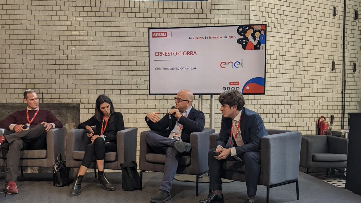 "Smart people don't like to have a boss. We are managing the people with a model in which they manage themselves. We assign them the budget and the POC." <a href="/EnelGroupIT/">Enel Group</a> #smau