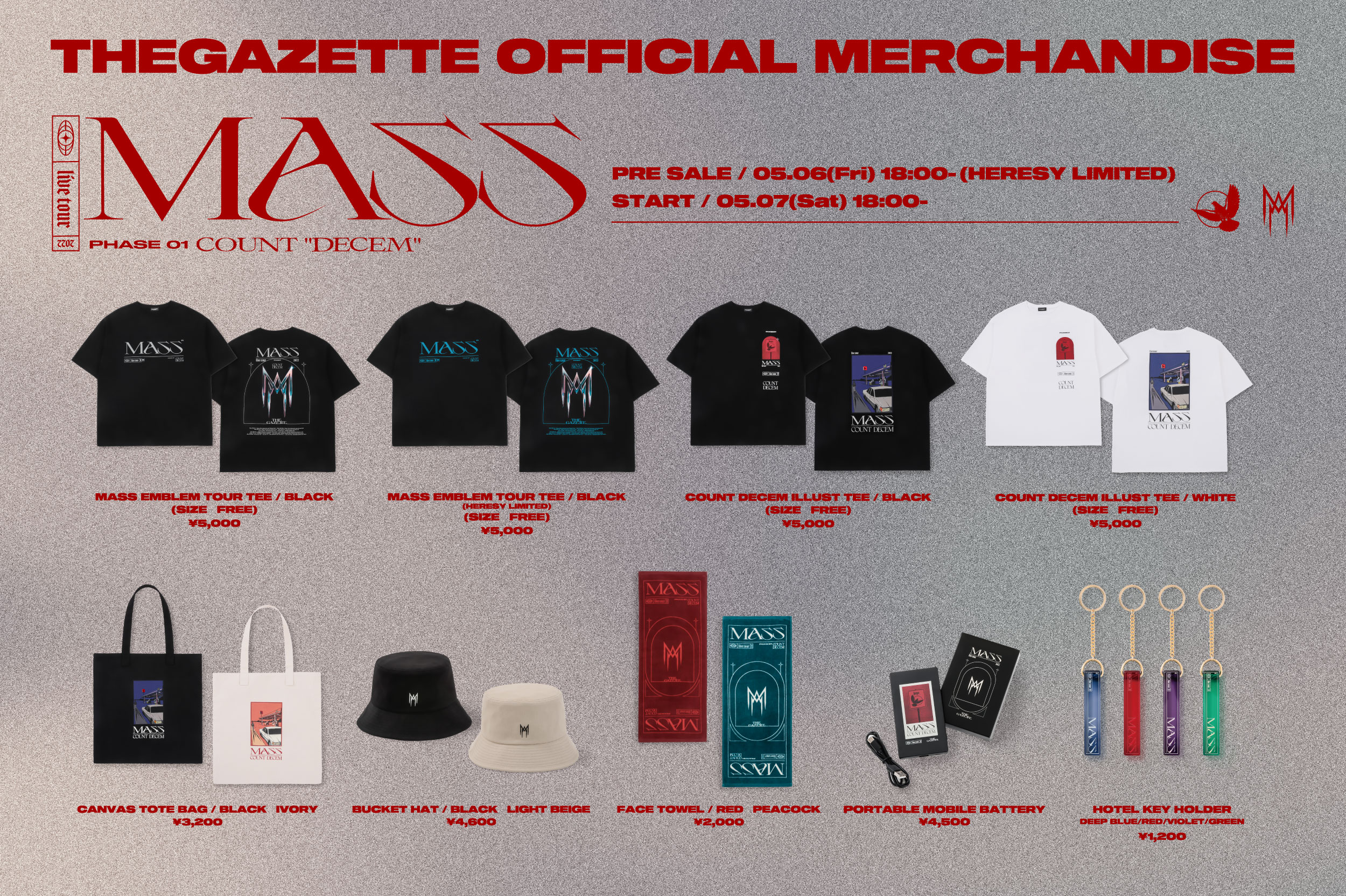 Gazette MASS Tour 2022 Heresy tシャツ