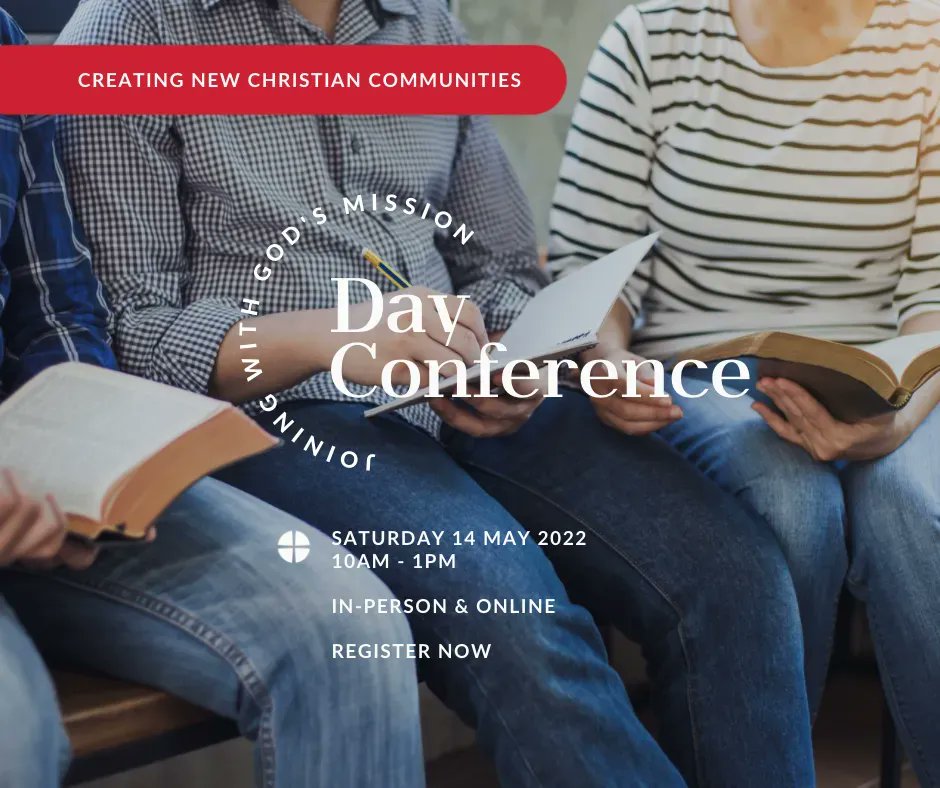 Our 'Creating New Christian Communities' Day Conference is taking place on Saturday 14th May, 9am - 1pm with teaching, stories to inspire and challenge as well as space to dream and discern! 

In-person &amp; Online. 
→ Register and more info at: buff.ly/3IMs3fJ