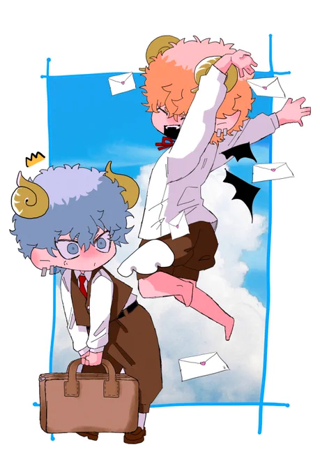 💙双子の天使と悪魔🧡 