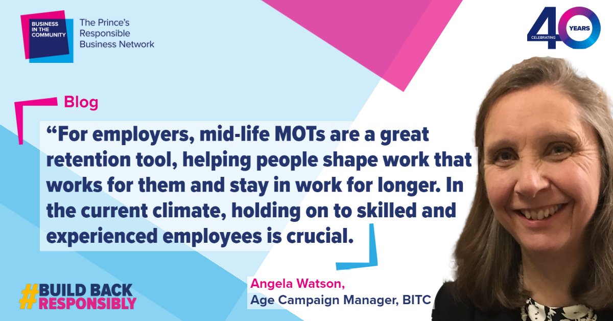 AgeBITC's tweet photo. Older workers face challenges balancing work/daily lives with many who who left during #COVID19 not returning. @AgeBITC manager @AngelaWatsonAW considers how a mid-life MOT can help people make better career decisions + be hugely beneficial to businesses👍 https://t.co/8Z59U2kn7l https://t.co/bidAxSiIci