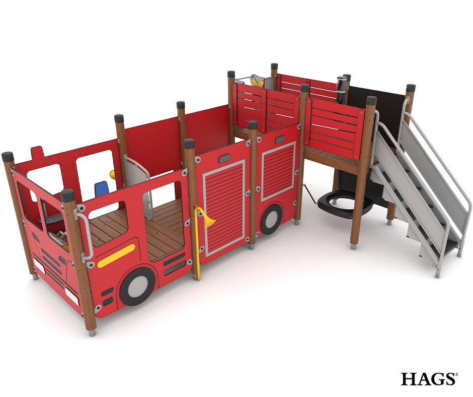 🚒NEW fire truck-themed multi-play unit to ignite children's imagination and attract dramatic play. Eldig offers a wide variety of play functions and physical challenges.

👉Product details here: bit.ly/3rV268b

#ThemedPlayground #PlaygroundEquipment #MultiplayStructure
