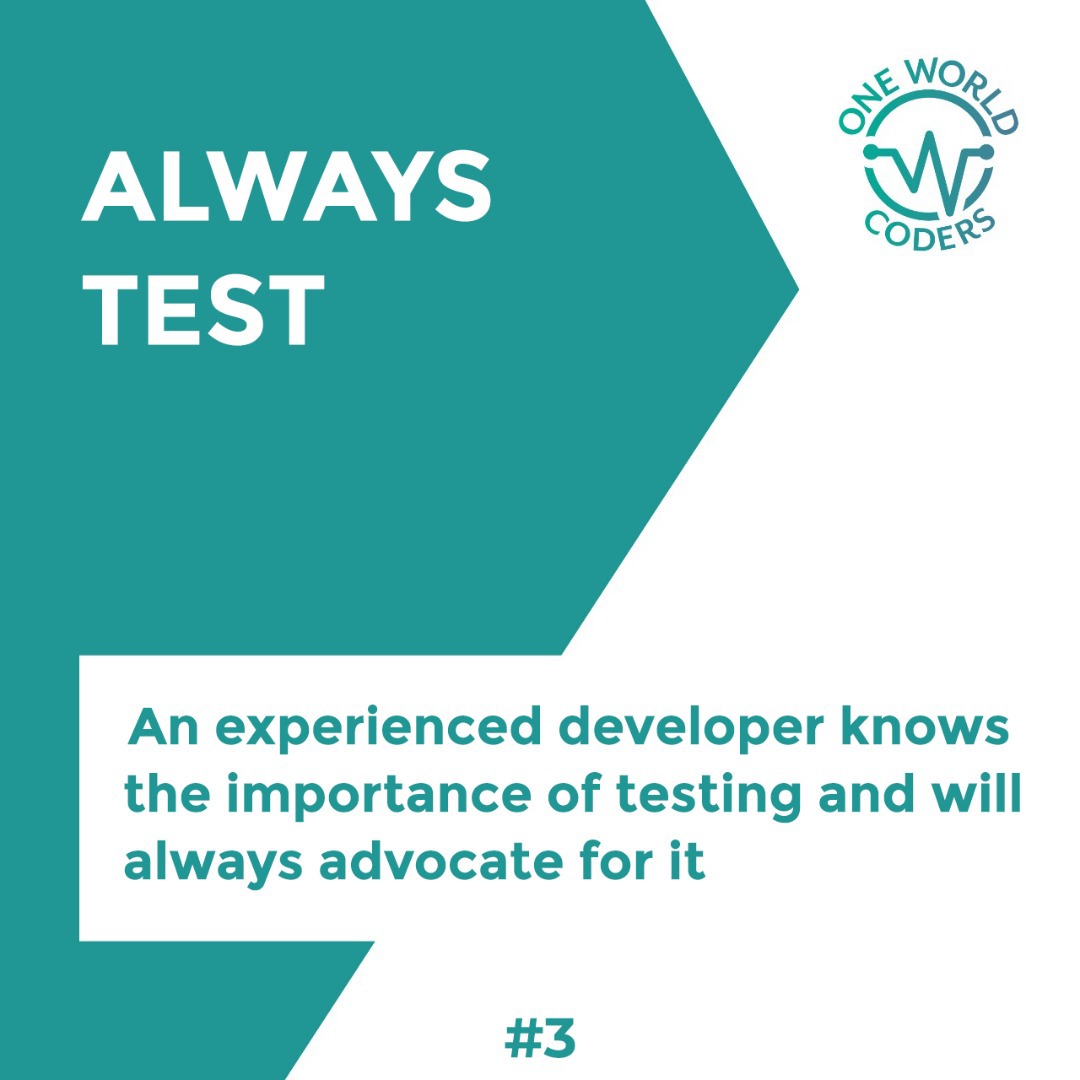 oneworldcoders's tweet photo. These are some essential habits and things to know when working toward becoming a senior developer. 

#onewordlcoders #RwOT #kampla #Kigali  #softwaredevelopment #softwaredevelopers #coding #oneworldcodersrwandad #softwaredeveloper #rwanda #stringcalculator #kigali #coding https://t.co/fYEb6XzB44