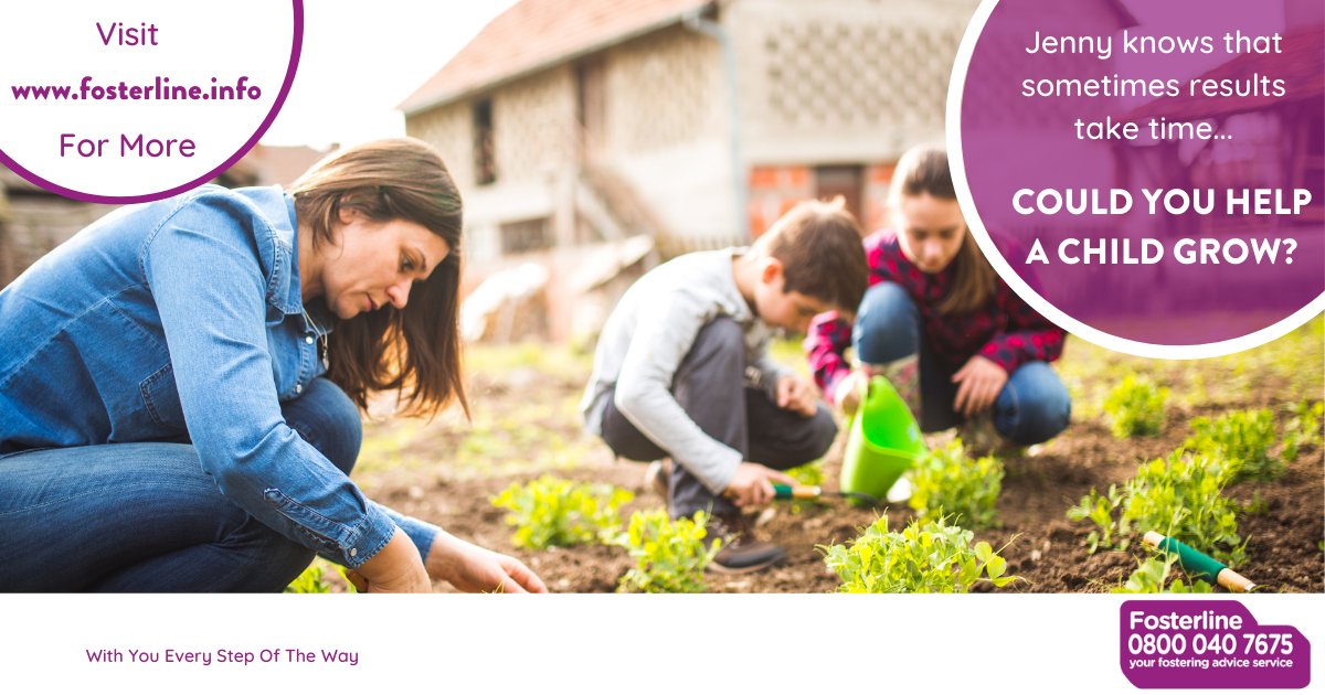 FosterlineGov's tweet photo. If you look for results over night then fostering probably isn't for you, but if you have time to nurture and care for a child, then give us a call today to discuss what your fostering journey could look like!
#Fosterline #FosterCare #Patience #Growth #Helpline https://t.co/xm2MI6wY0O