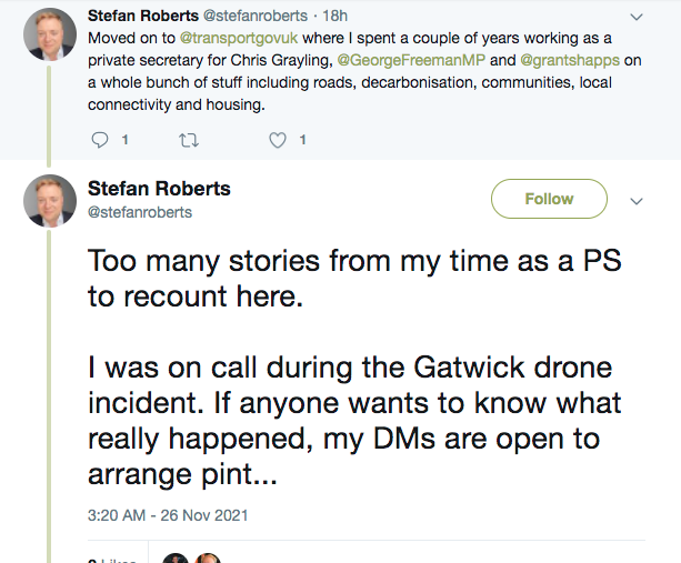 MarkUAVServices's tweet photo. Right then Lets try and get some Truth @stefanroberts @LouHaigh @Grantsnapps  @ChrisGraylingMP  of what really happened at  #Gatwick #drone incident in #2018 @sussexpolice - Try being honest about something @bbcnews @skynews Clearly Mr Roberts knows what happened.... https://t.co/MRHI75AqpI