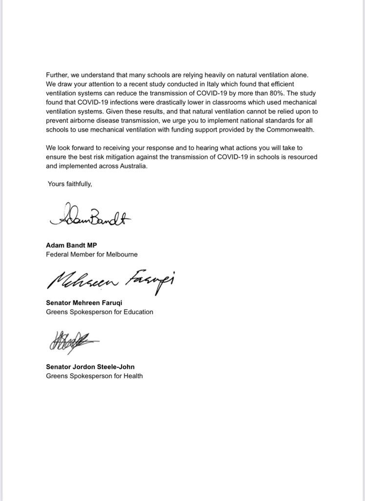 SRS #RaiseTheRate. Same @ on the blue place (@watinthe_) on Twitter photo I know some on here were asking if any political party was talking about Covid policies. Here is a letter from the Greens <a href="/AdamBandt/">Adam Bandt</a> and <a href="/MehreenFaruqi/">Mehreen Faruqi</a> asking Greg Hunt to take action re Covid mitigations in schools. I know some on here were asking if any political party was talking about Covid policies. Here is a letter from the Greens <a href="/AdamBandt/">Adam Bandt</a> and <a href="/MehreenFaruqi/">Mehreen Faruqi</a> asking Greg Hunt to take action re Covid mitigations in schools.