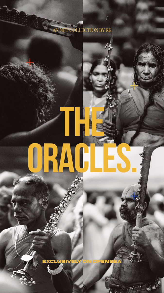 rkdoesnfts's tweet photo. 'The oracles' sale ending tonight!!

On the purchase of this NFT, you're gonna get 6 NFTs airdropped, all for 0.5 ETH

please RT/QT https://t.co/VzeR5K9iJL