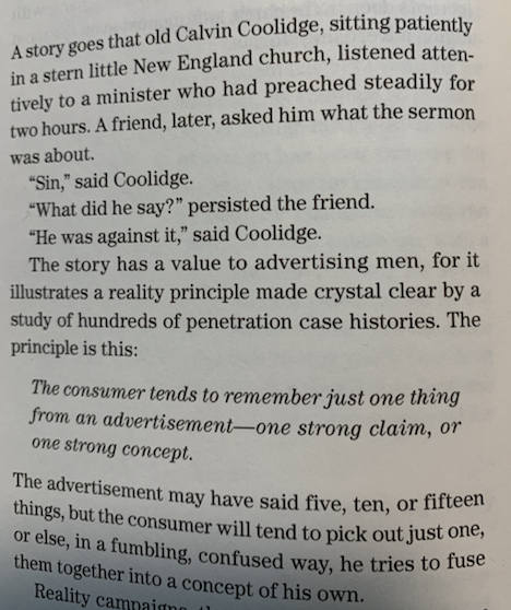 davetrott's tweet photo. From the same book, how advertising really works for punters - https://t.co/YzJXZXKRXm