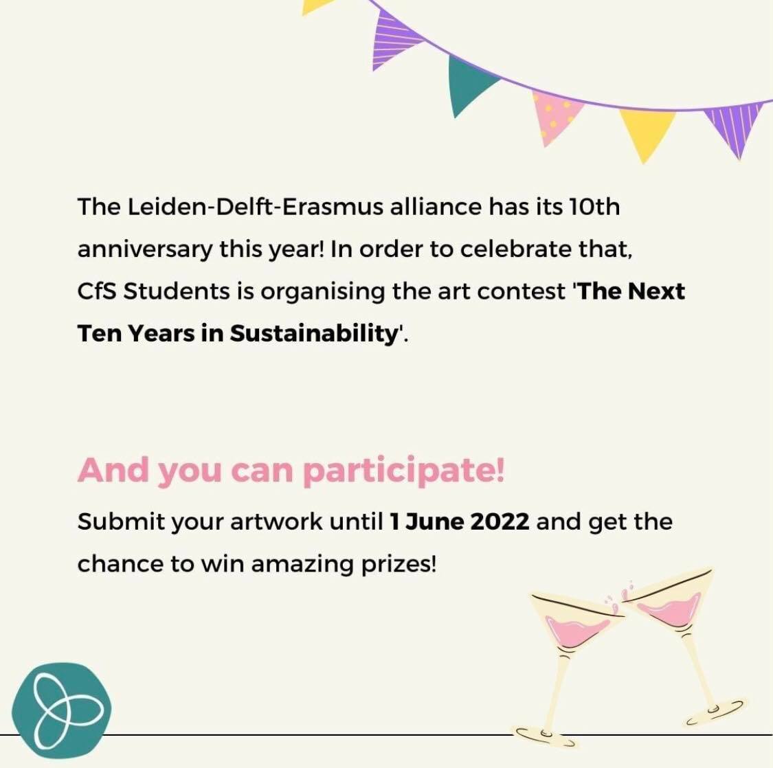 LCB_2023's tweet photo. Are you interested in sustainability &amp; arts? Do you like a challenge? The Centre for Sustainability is celebrating their 10 year anniversary with an art contest with the theme 'The Next Ten Years in Sustainability!'🎉🎁🎊

https://t.co/1s1nHXPK7G https://t.co/weDVCjlzVn