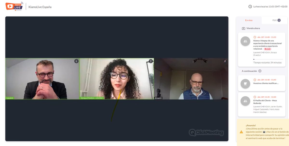 kiamo's tweet photo. ¡Acompáñenos en este segundo plato fuerte de la mañana! Kiamo x @VoxPayment: de una experiencia cliente #transaccional a una verdadera experiencia #relacional 👉https://t.co/MEetSJPUKG https://t.co/KX5LbqlUyC