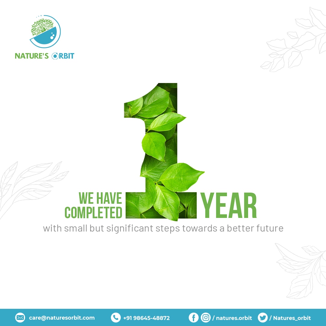 With small, steady and significant steps, Nature's Orbit has successfully completed the first year. Kudos to the team for tirelessly being there and believe in the intention. #naturesorbit #sustsinable #sustainableliving #firstanniversary #teamwork #naturelovers #greenfuture