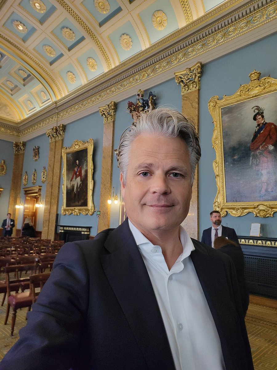 Just waiting for the clients to arrive for SEB's big London event Northern Thoughts. This year at Fishmongers Hall. Much to talk about including the Riksbank 😀