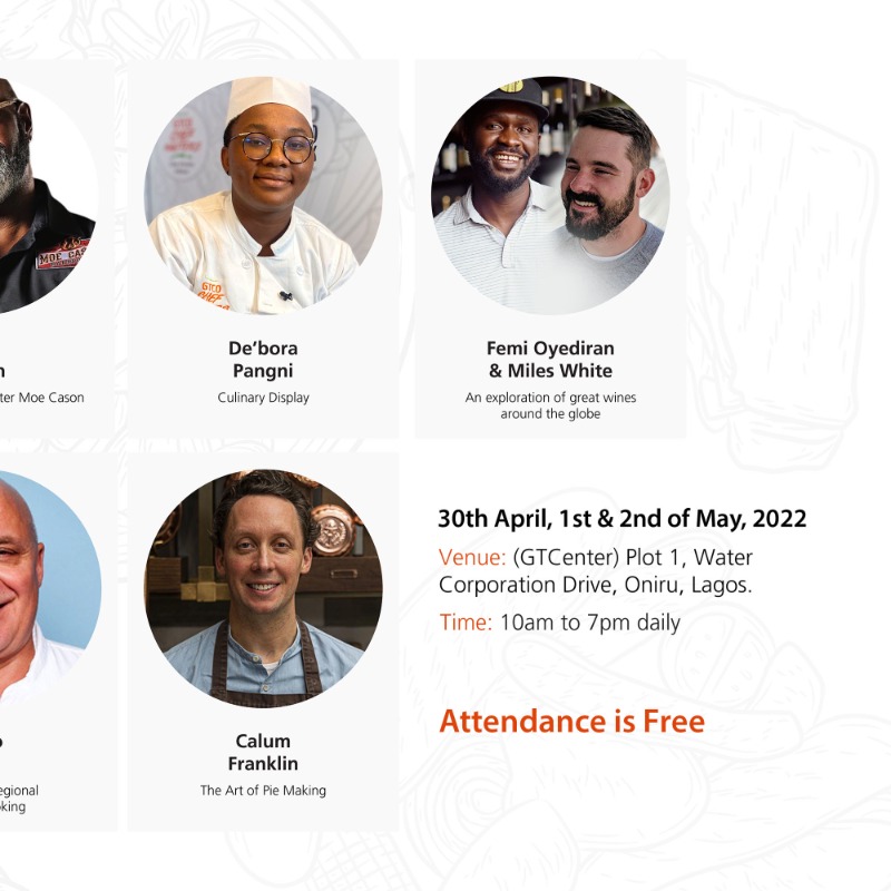 gtbank's tweet photo. Experience the best in masterclasses at the #GTCOFoodDrink festival.👨🏾🎓
Venue 🏟: GTCenter, Plot 1 Water Corporation Drive, Oniru, Lagos.
Date 🗓: April 30th, May 1st, and 2nd
Time ⌚: 10am - 7pm daily